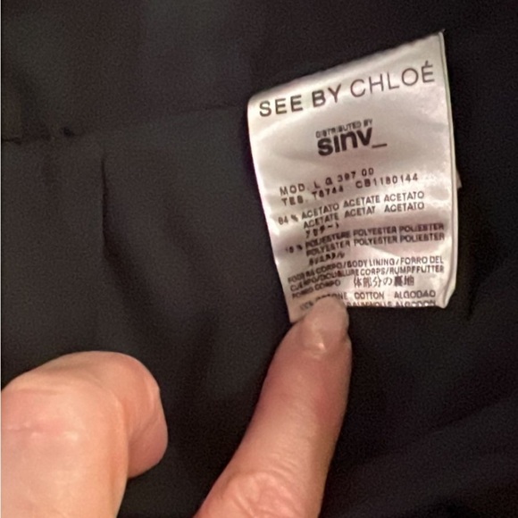 See By Chloe Gold Pleated Mini Skirt - Picture 7 of 7